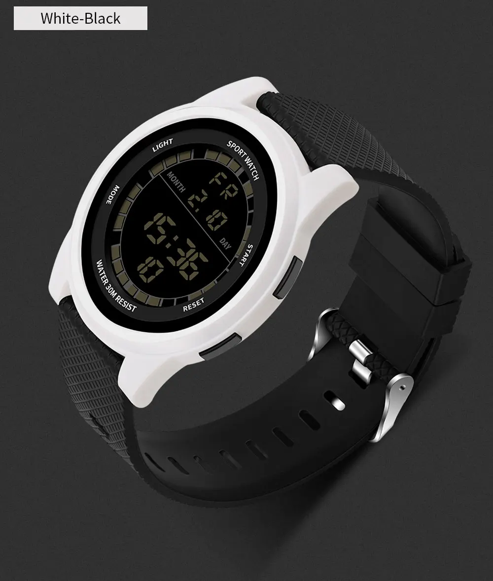Nieuwe SANDA Super Slanke Digitale Horloge Mannen Waterdichte 3ATM mannen Horloges Ultra Dunne Militaire Sport Horloge