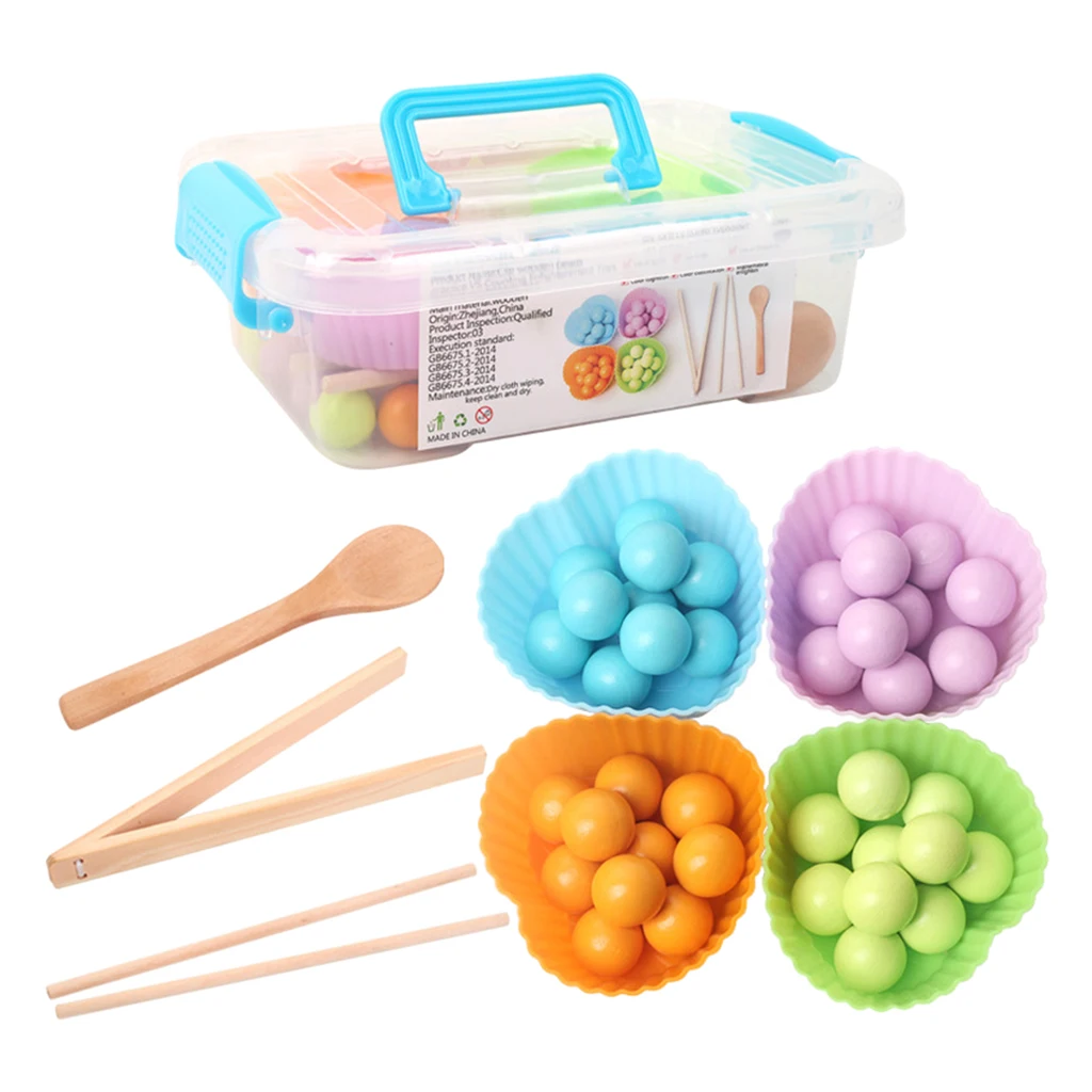 Kids Focus Practice Chopstick Spoon Training Math Start Learning Toys Gift