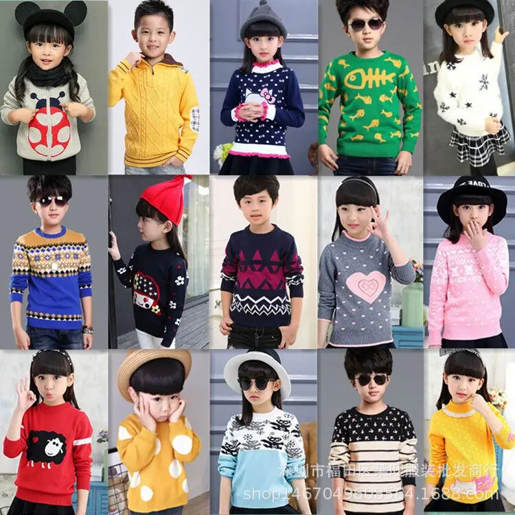 

Autumn & Winter Korean-style CHILDREN'S Sweater Stock Miscellaneous, Overstock Kids' Sweater Stall Special Offer Clothing