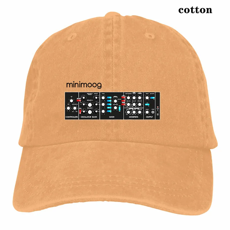 Minimoog аналоговая бейсболка с синтезатором, мужская и женская бейсболка, модная Регулируемая Кепка - Цвет: 3-Natural