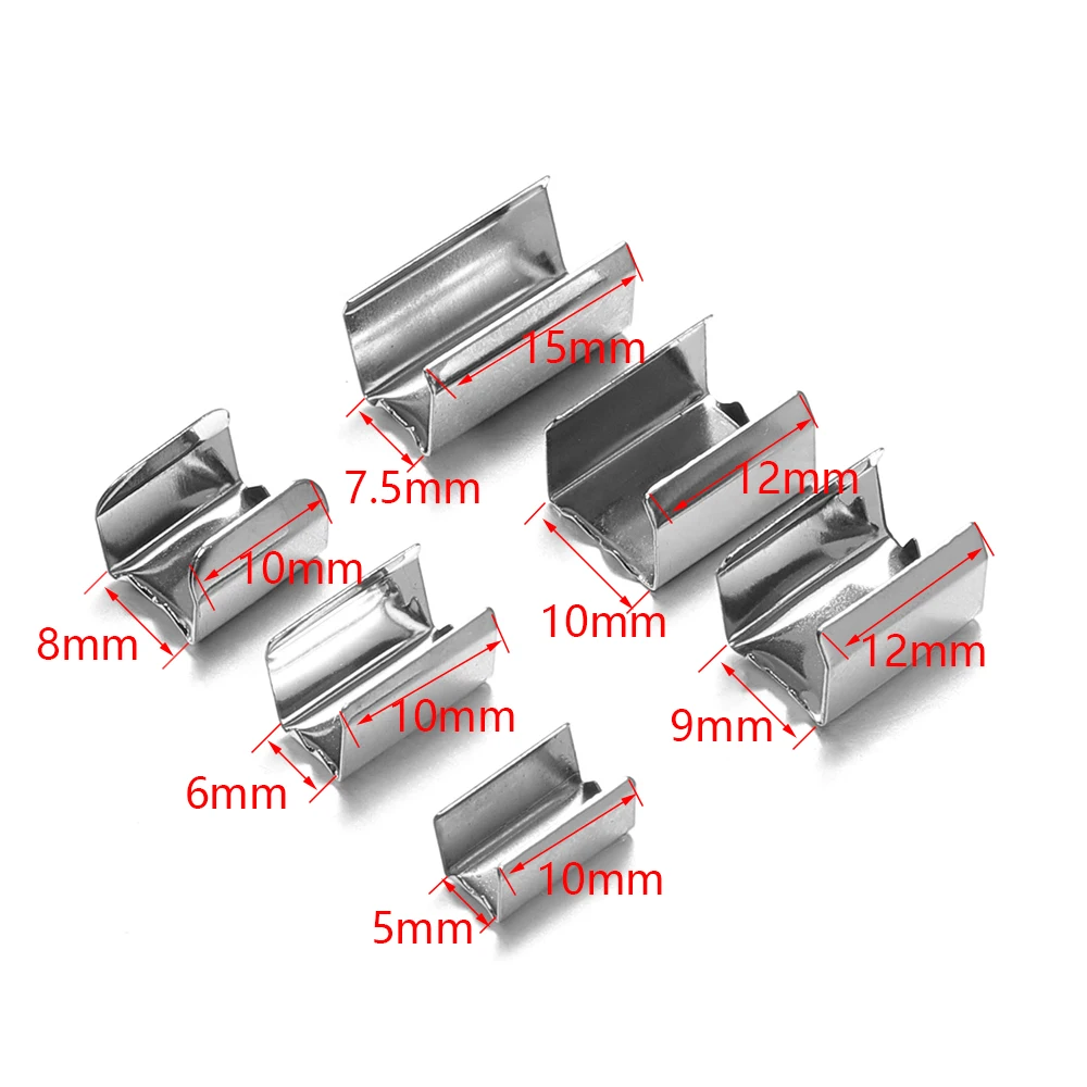 100pcs 5x10mm ݼ   ڵ Crimping  ĸ ڿ н  Ŭ DIY  󸮿    