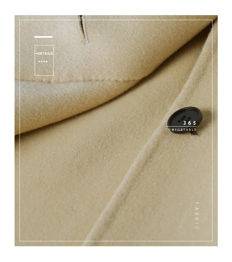 Mulan Autumn And Winter New Style Double-faced Woolen Goods Cashmere Wool Coat Short-height Wool Overcoat Short 6732
