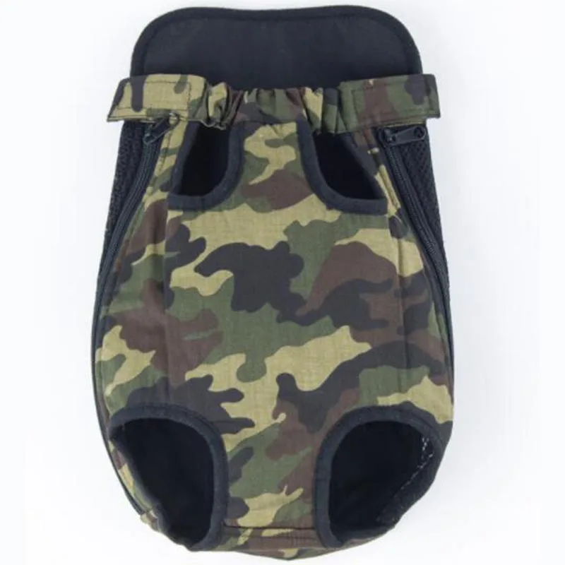 Camouflage green Сетчатый рюкзак для собак, дышащий камуфляжный рюкзак для путешествий, сумки для маленьких собак, кошек, чихуахуа, сетчатый рюкзак - Цвет: Camouflage green