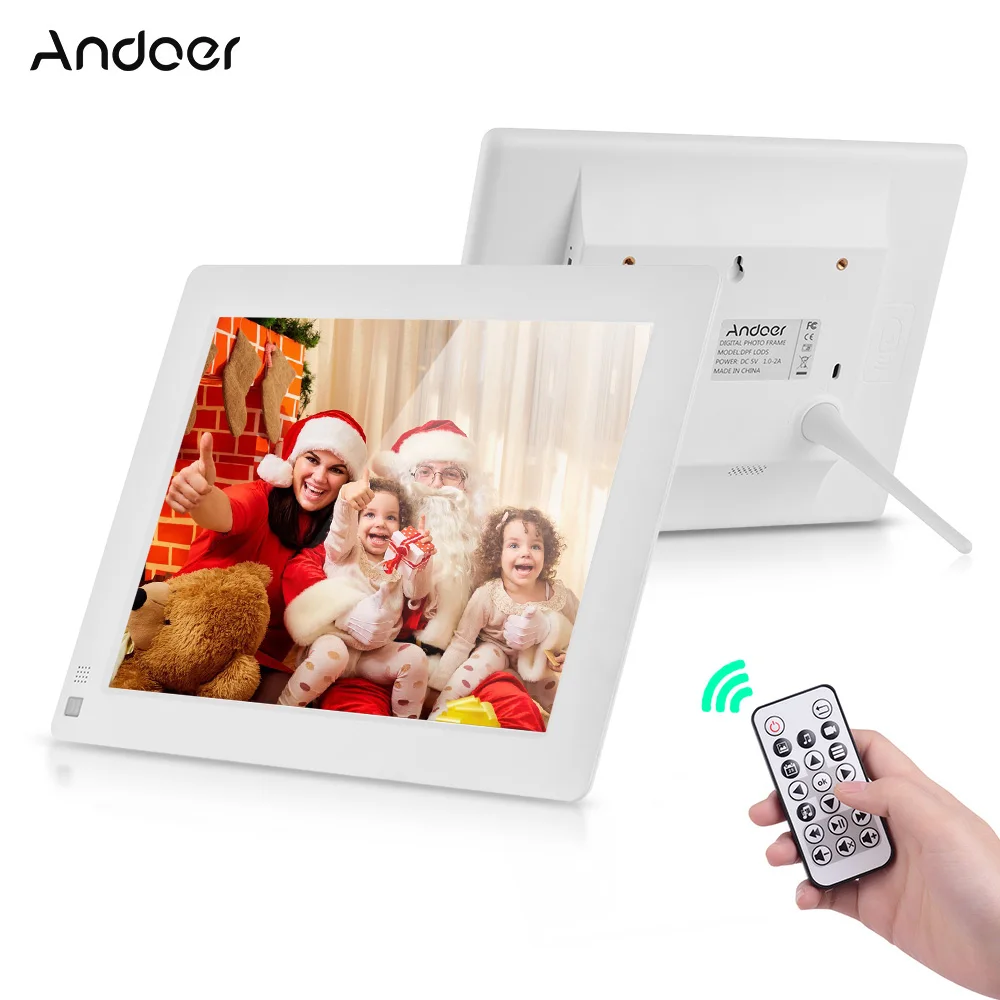 Andoer 9 дюймов ультратонкий IPS-LCD цифровая фоторамка Настольный альбом 1280*800 поддерживает фото/музыку/видео/Будильник/Обнаружение движения