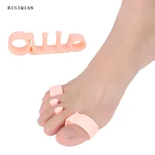 2 шт силиконовый корректор вальгусной деформации, разделители пальцев, корректоры большого пальца ноги, разделитель пальцев, разделитель для большого пальца