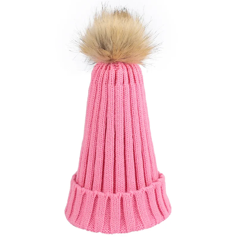 Skullies Beanie осень и зима монохромные шерстяные шапки для мужчин и женщин теплые и безупречные простые вязаные шапки дикие волосы мяч завивка шляпа