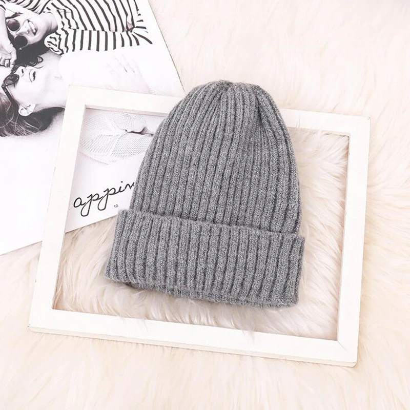 Зимняя кашемировая шапка для женщин Beanie хип хоп Милая зимняя шапочка вязаная теплая шапка шапки унисекс теплая шапочка-бини