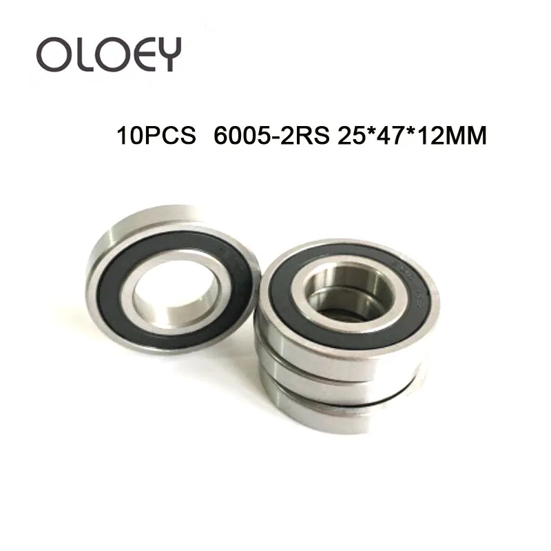 10 шт. подшипник 6005 6005RS 6005RZ 6005-2RS1 6005-2RS 25x47x12 экранированный MOCHU радиальные