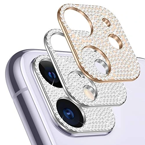Роскошный противоударный Для iPhone 11 12 13 Pro Max блестящий мини-объектив с блестящими