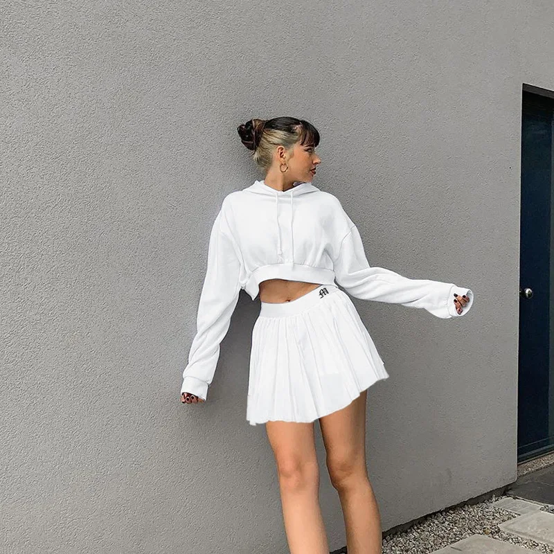 Pleated Skirt A-line High Waist Mini Tennis Skirt Casual Womens Summer Overall Tennis Skorts