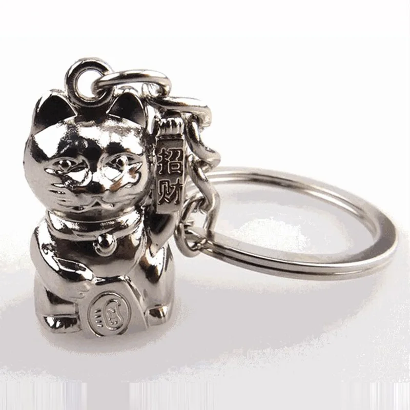 Прекрасный брелок с изображением из мультфильма Lucky Cat колокольчики для