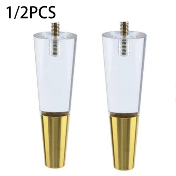 

1/2PCS Furniture Accessories Acrylic Transparent Sofa Foot Crystal Dining Chair Cabinet Foot Glass Table Foot