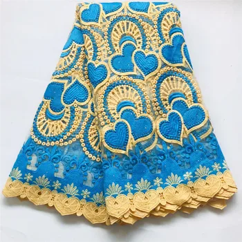 

2020 Tulle Mesh Net Lace Fabric 5 Yards Water soluble Guipur French Lace Fabric High Quality For Wedding Dress N2848