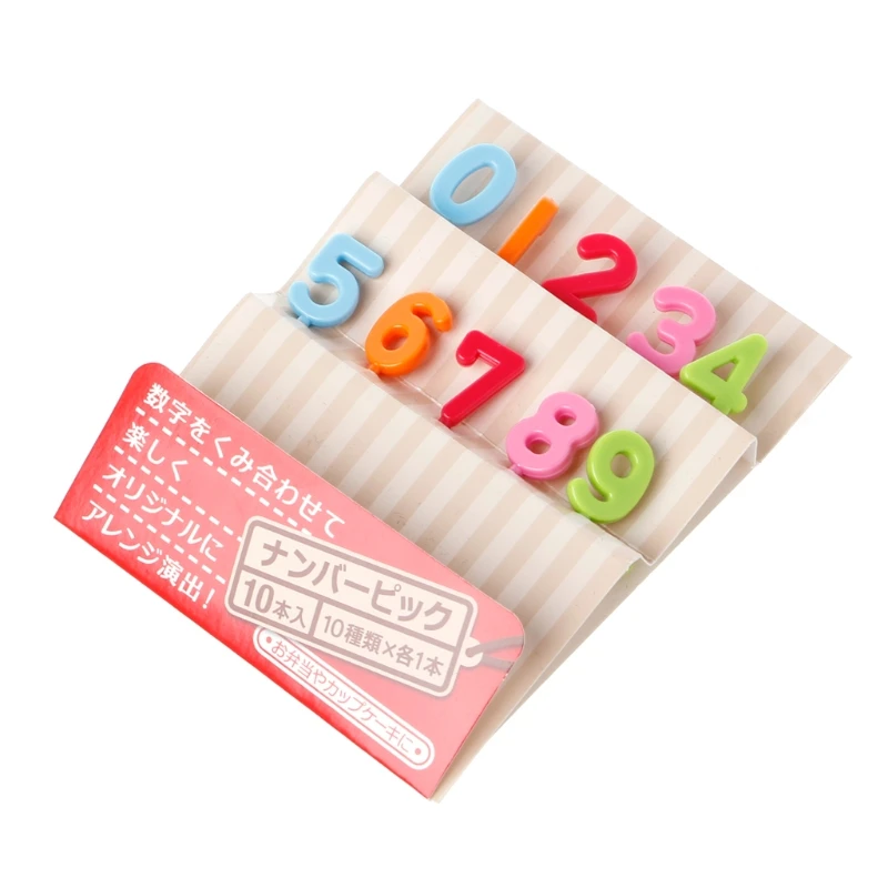 Farm Cartoon Animal Fruit Fork Set Plastic Cute Toothpick Tableware Food Picks Q39B