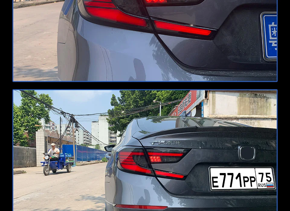 Задний фонарь для автомобиля Honda Accord X G10- светодиодный задние фары, противотуманные фары Дневные ходовые огни DRL Тюнинг автомобилей Автомобильные аксессуары