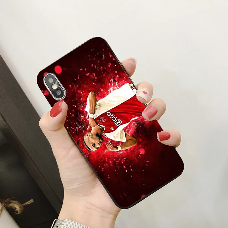 Чехол для телефона Ziyech чехол для iphone DIY для Ajax FC Чехол черный мягкий TPU Tadic для iphone 11Pro X XR XS MAX 7 8 7plus 6 6S 5S SE 5