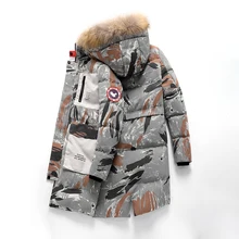 

FAKUNTN New Winter DropshippingJacket Men Thicken Warm Parkas Casual Long Outwear Fur Hooded Collar Jackets and Coats