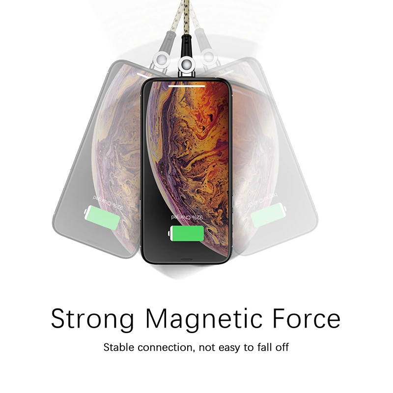 Универсальный Магнитный usb-кабель с поворотом на 180 градусов, кабель для быстрой зарядки, Магнитный зарядный кабель для iPhone XR XS Max X