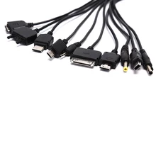 

1pc Universal 10 In 1 Multi-Function Cell Phone Game USB Charging Cable Charger
