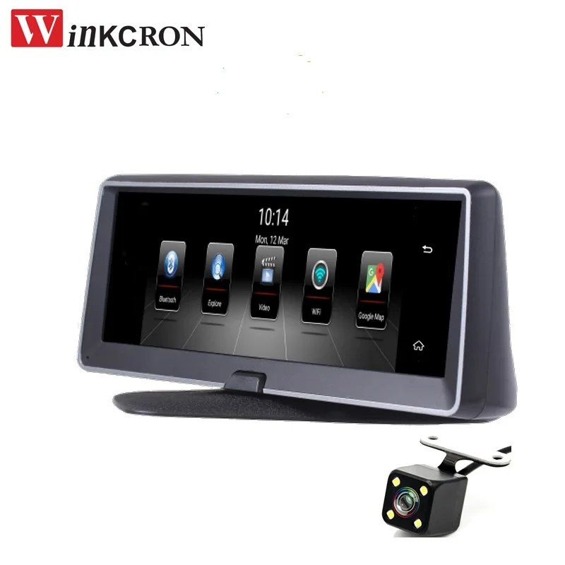 US $127.15 8IPS 3G Car Rearview Camera DVR Camera with ADAS DVR GPS Navigator Android 51 Car Recorder FHD 1080P Dash Cam Video Recorder
