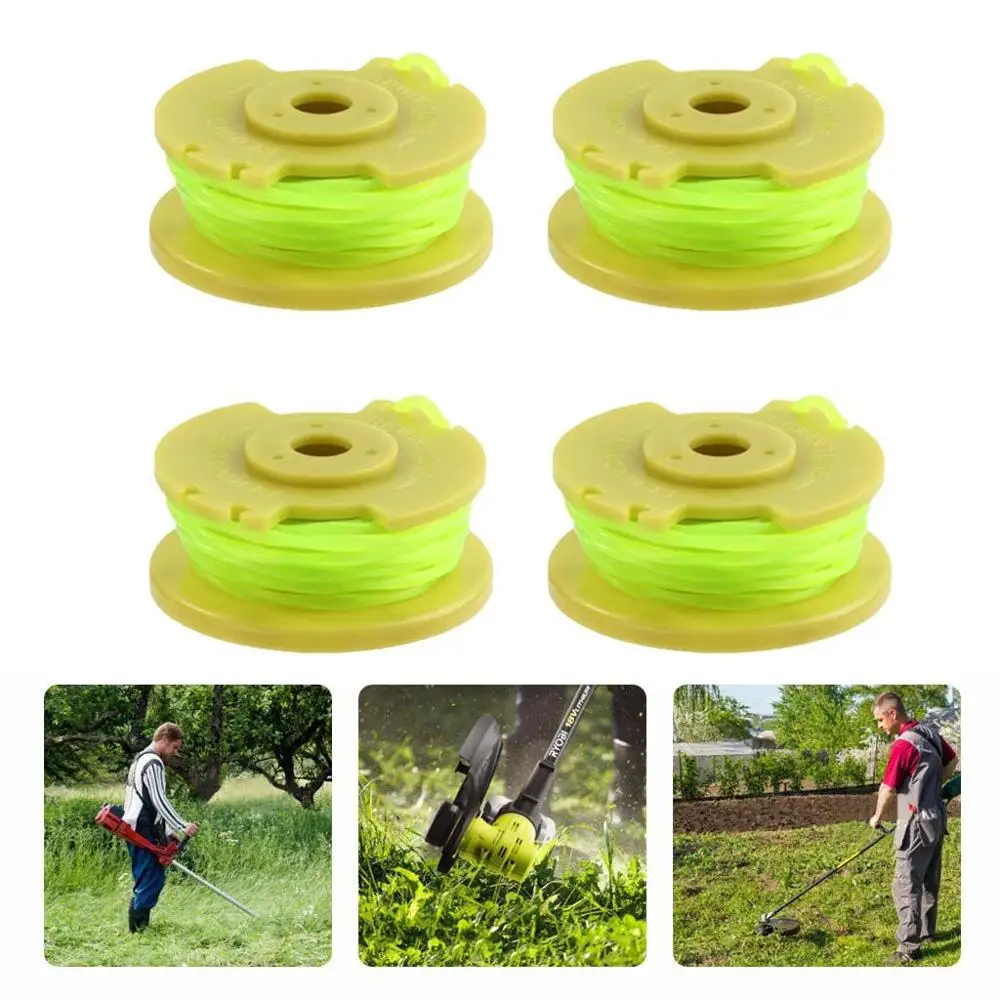 

4 Pcs Cordless Trimmers Line For Ryobi One PLUS+ AC80RL3 Replacement Spool Twisted Line 0.08inch 11ft &xs