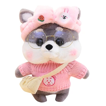 

1pc 30cm Super Fashion Shiba Plush Toy Kawaii Plush playmate Dressing Cute PlushToys Animated Stuffed Dolls Kids Gift
