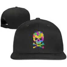 HHNYL абстрактная расплавленная бейсболка с черепом, плоская бейсболка, простая пустая Кепка s для мужчин/женщин