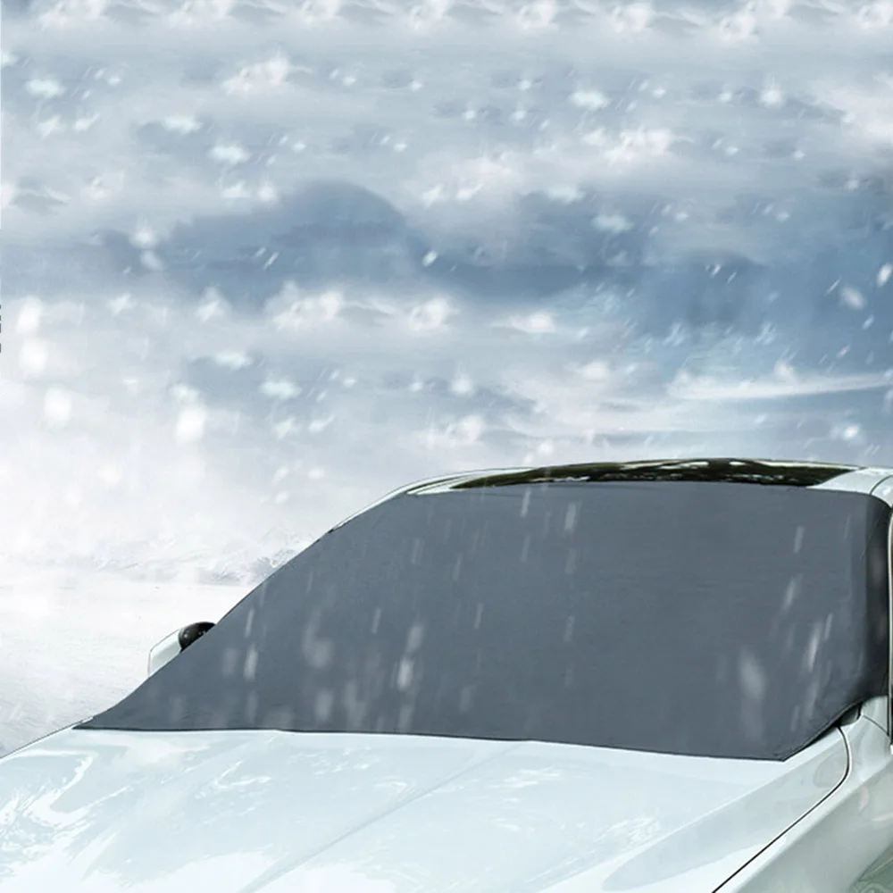 Car Magnet Windshield Cover Snow Cover Sunshade Ice Snow Frost Protector for Most of Car Window Mirror Protector