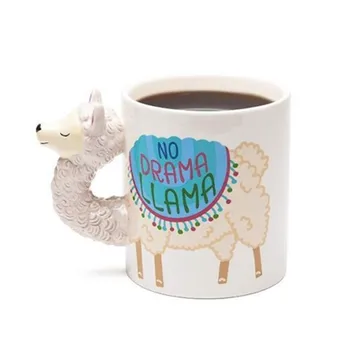 

Alpaca Stereo Handle Coffee Mugs Animal Cups and Mugs Creative Mark Drinkware