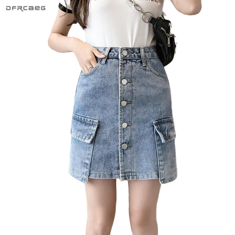 ladies a line denim skirt