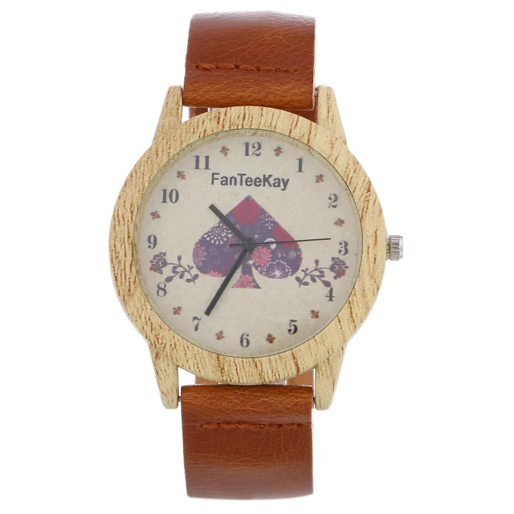 

Casual Student Watches 2019 Creative Design Wristwatch Brown Leather Strap Watch Retro Male Clock Relogio Masculino 16-12-9