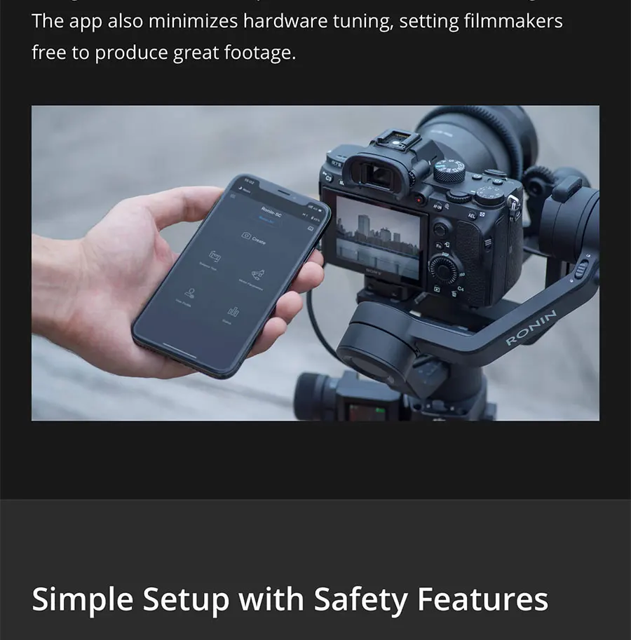 DJI Ronin SC Pro комбо 3-осевой стабилизатор беззеркальных камер легкий дизайн превосходное стабилизации и бренд