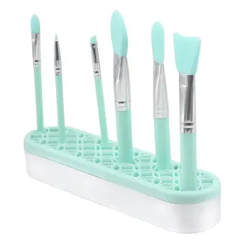

Silicone Cosmetic Storage Box Flower Pattern Makeup Brush Organizer Case