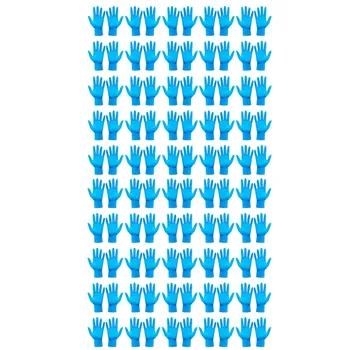 

100 Pcs Blue Nitrile Rubber Gloves Comfortable Disposable Food Grade Gloves Household Working Gloves Home Cleaning Accessories