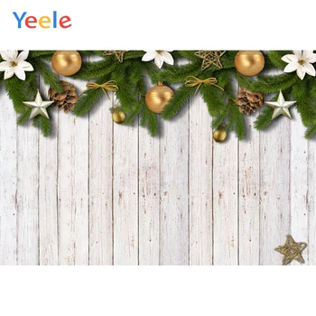 

Yeele Christmas Pine Stars Backgrounds For Photography Winter Snow Snowman Gift Baby Newborn Portrait Photo Backdrop Photocall
