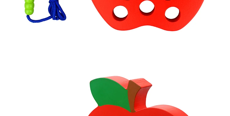 Детская сенсорная игрушка для раннего обучения и обучения, деревянная игрушка для резьбы, червь, едят яблоко, лабиринт, игрушки, деревянные пазлы, игрушки для детей