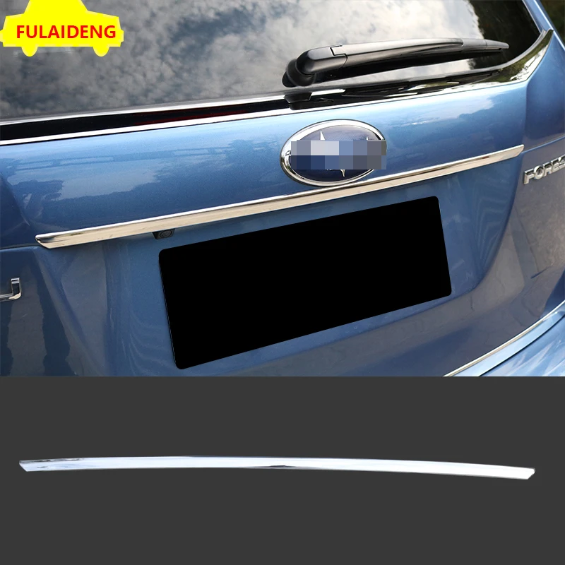 1 шт. для Subaru Forester 2013- покрытие из нержавеющей стали Задняя Крышка багажника отделка автомобиля Стайлинг Аксессуары