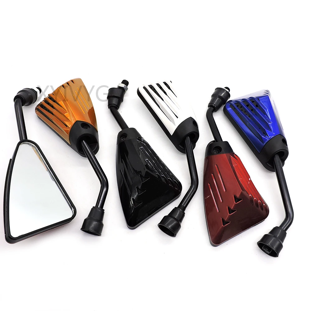 

Motorcycle 10 mm Clockwise Modified Gold Red Blue White Black Mini Rear View Mirror For Honda Triumph Suzuki Yamaha BMW Kawasaki