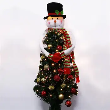 

Christmas Snowman Hugger Tree Topper Ornament New Year Christmas Festival Party Home Decorations Tree Cover Topper