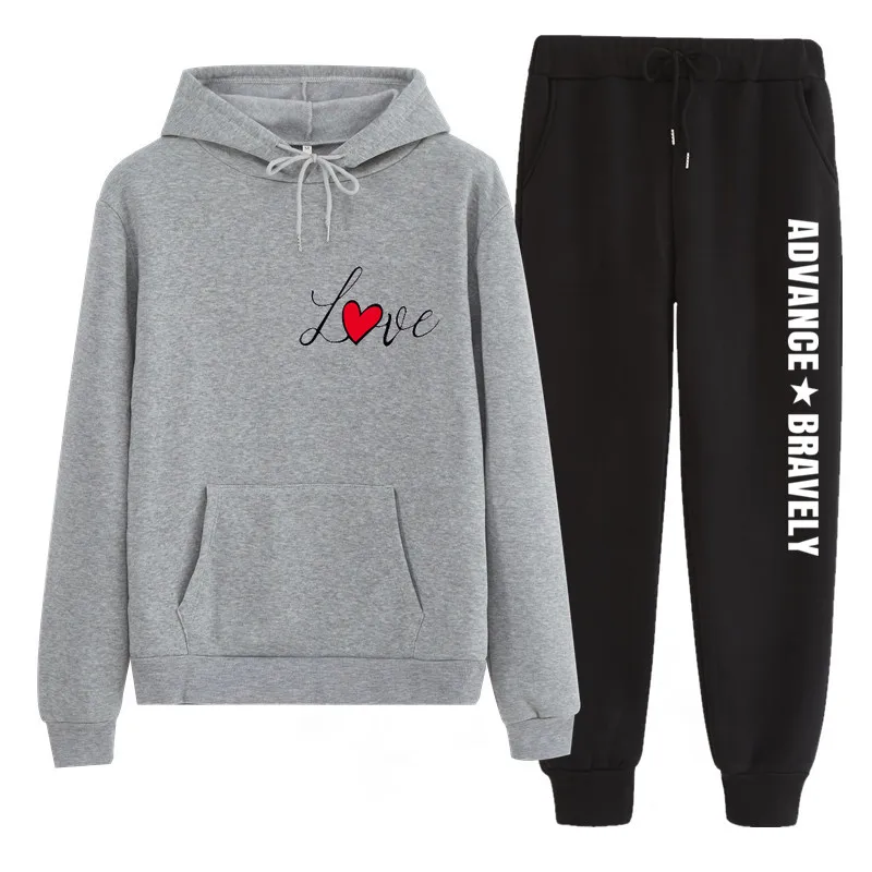 Ceny N81 duży rozmiar dres damski zestaw dwuczęściowy bluzy spodnie odzież ciepłe kobiety zestaw do szydełkowania najlepsze spodnie garnitur kobieta Conjunto Feminino