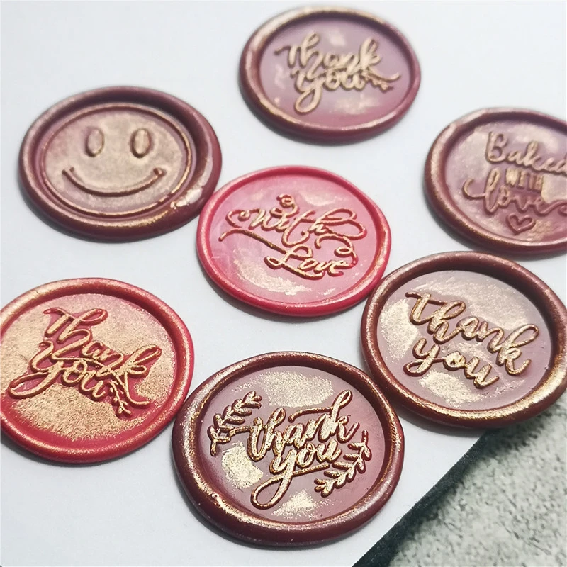 Thank You brass stamp wood handle,DIY Ancient Seal Retro Stamp,Personalized Wax Seal High Quality Exquisite Paint Wax Seal