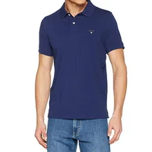 Gant2019 вышитая рубашка поло с коротким рукавом мужская одежда Ouma летняя новая продукция с вышивкой