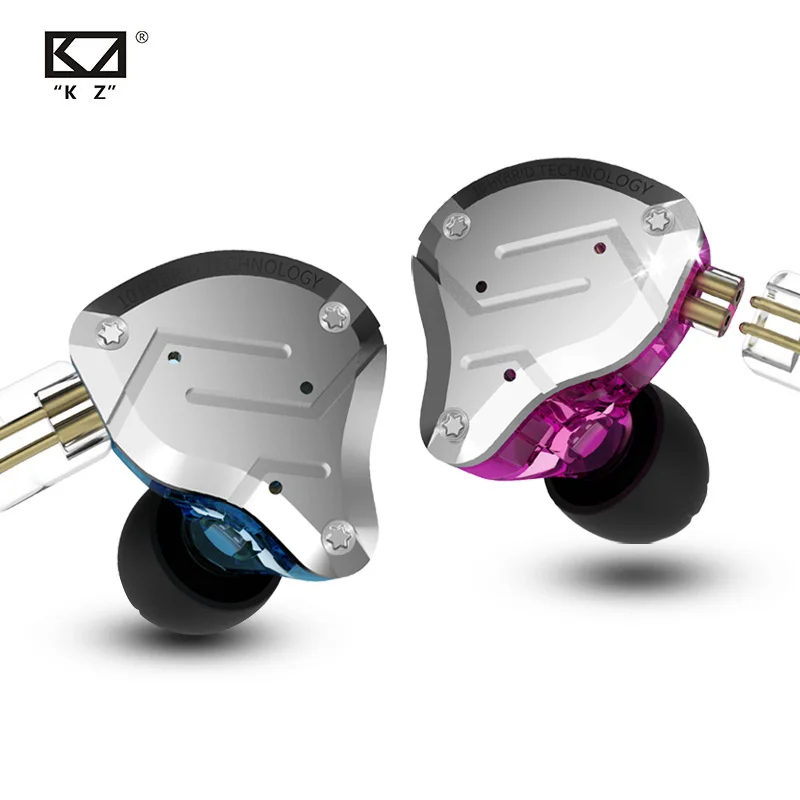 Новинка KZ ZS10 PRO металлическая гарнитура 4BA + 1DD гибридные 10 шт. HIFI наушники вкладыши