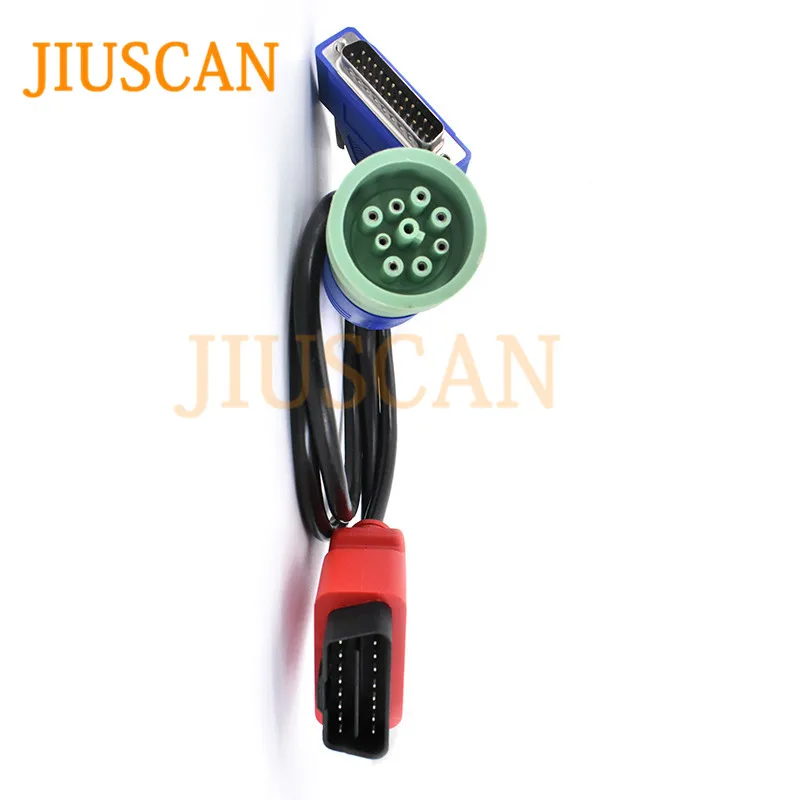 JIUSCAN 9 Pin к OBDII кабель для протокол адаптер 5 Универсальный дизельных двигателей диагностический сканер