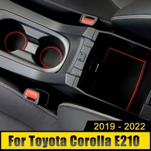 

Car Door Slot Pad Interior Decoration Accessories Anti-slip Dustproof Cup Mat For Toyota Corolla E210 2019 2020 2021 2022 12th