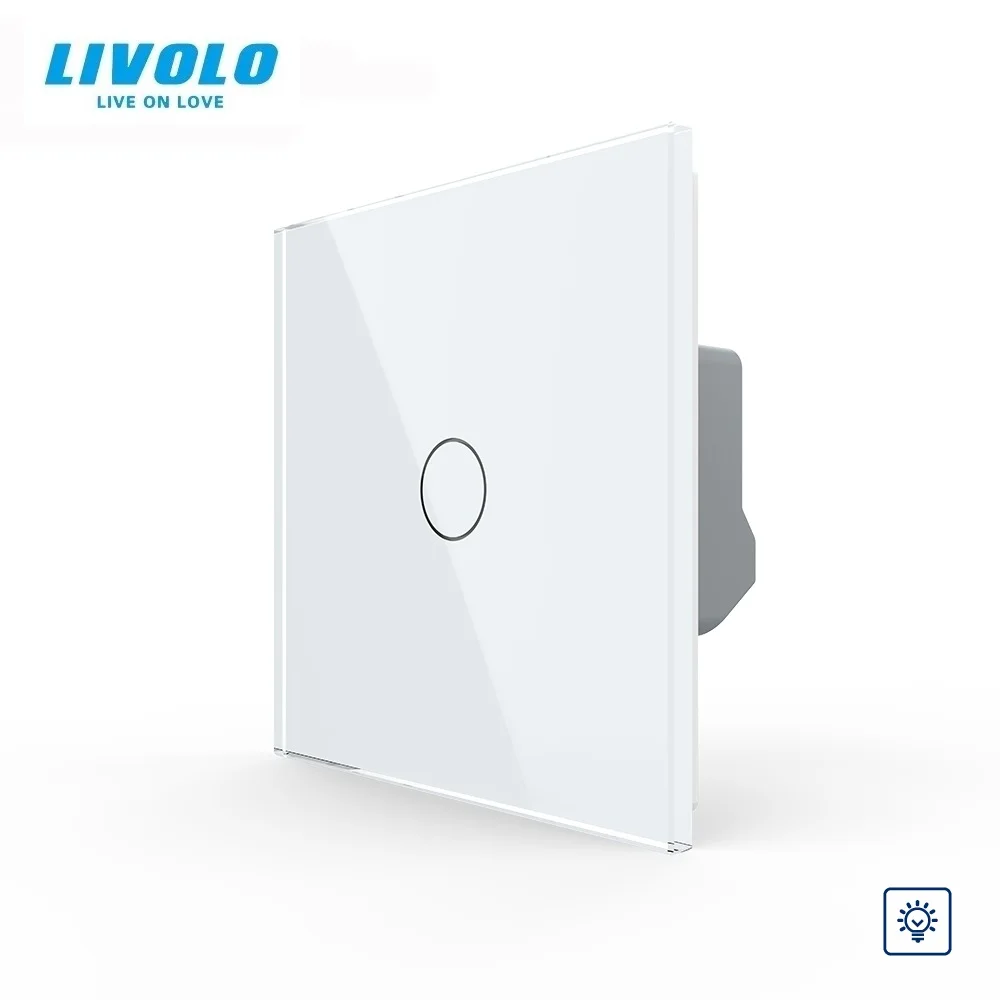 

2021 Livolo EU Standard Luxury 1 Gang 1Way Led Dimming Lights Adaptive Dimmer Wall Touch Switch for Home VL-C701D-11