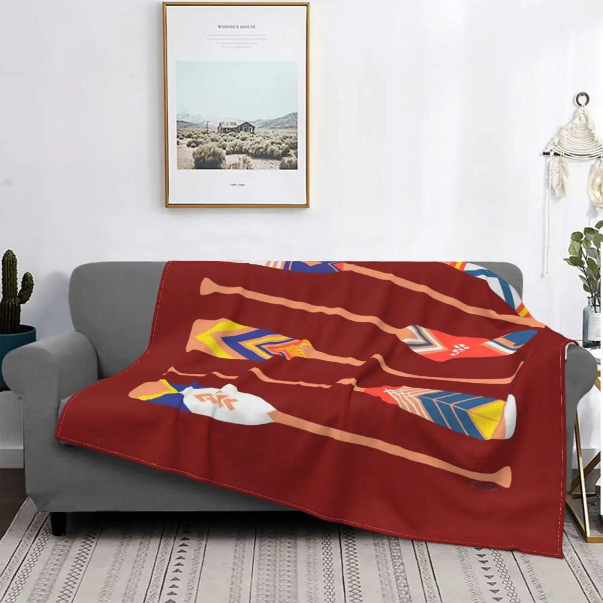 Paletas De Canoa-Manta Marrón, Colcha Para Cama A Cuadros, Toalla A Cuadros, Sudadera Con Capucha Para Playa, Colchas Para Camas