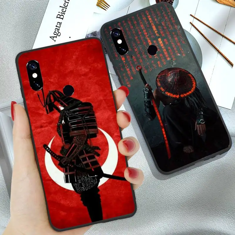 

Japanese Samurai spirit art Phone Case For Xiaomi Mi A1 A2 5 6 6PLUS 8 9 SE Lite MIX 2 2S MAX 2 3 Pocophone F1