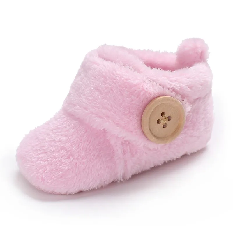 Зимняя Теплая обувь с леопардовым принтом для маленьких девочек и мальчиков; обувь для первых шагов; мягкие тапочки для малышей; Милая обувь; зимняя Нескользящая теплая обувь для малышей - Цвет: YTM1591P