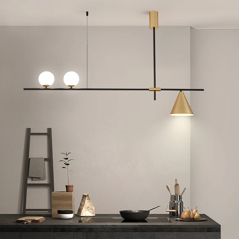 Nordic Glass Ball Chandelier Lighting Modern Bedroom/Study room Hanging Lamp  Art Deco Light Fixture  Home Indoor Chandelier